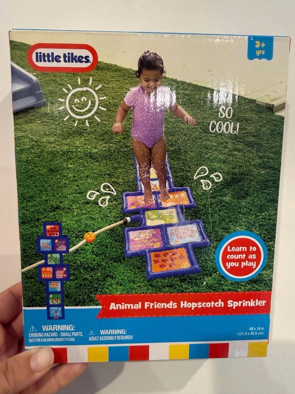 Little Tikes Animal Friends Hopscotch Sprinkler Outdoor Water Toy